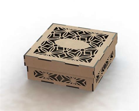 laser cut cardboard box template  printable templates