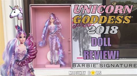 unicorn goddess barbie signature  doll review youtube