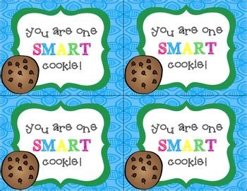 student gift tags    smart cookie   vivacious teacher