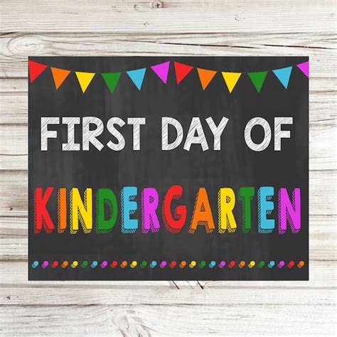 day  kindergarten  printable    blank sign