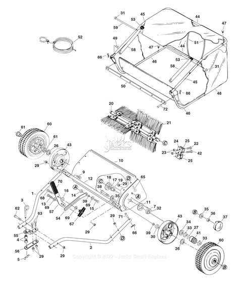 agri fab    tow lawn sweeper parts diagram  parts list