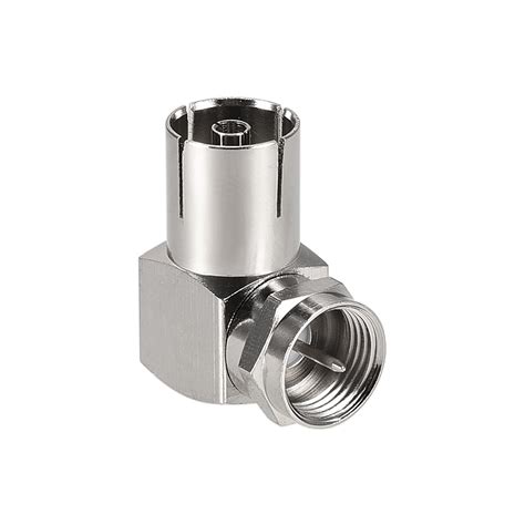 coaxial cable connector  type male  rf female coaxial coupler adapter  angle nickel