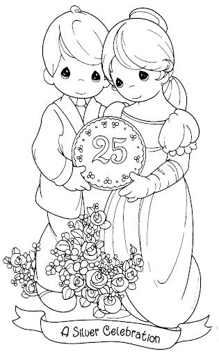 wedding anniversary coloring pages precious moments coloring pages
