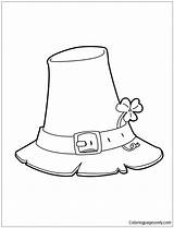 Hat Coloring Pages Shamrock Color St Top Patrick Leprechaun Printable Patricks Drawing Leprecon Print Hellokids Getcolorings Visit Online Sheets Adults sketch template