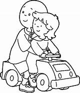Caillou Coloring Pages Rosie Kids Family Wecoloringpage sketch template