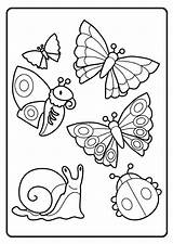 Coloring Spring Pages Animals Theme Printable Kids Preschool sketch template