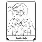 Nicholas Coloring Catholic Herald sketch template