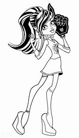 Frankie Monster High Coloring Pages Stein Beautiful Printable sketch template