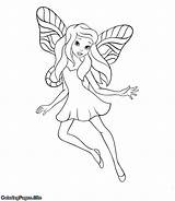 Coloring Fairy Pages Tooth Drawing Fairies Magical Flying Princess Kids Wings Coloringpages Site sketch template