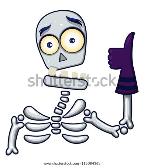 halloween monsters thumbs skeleton stock vector royalty