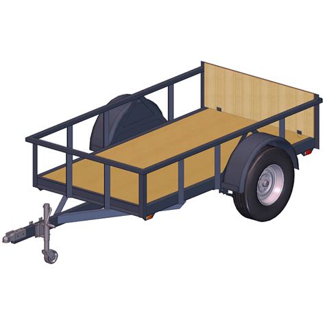 utility trailer plans single axle  lbs capacity options
