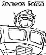 Optimus Prime Coloring Pages Face Colorings Sheet sketch template