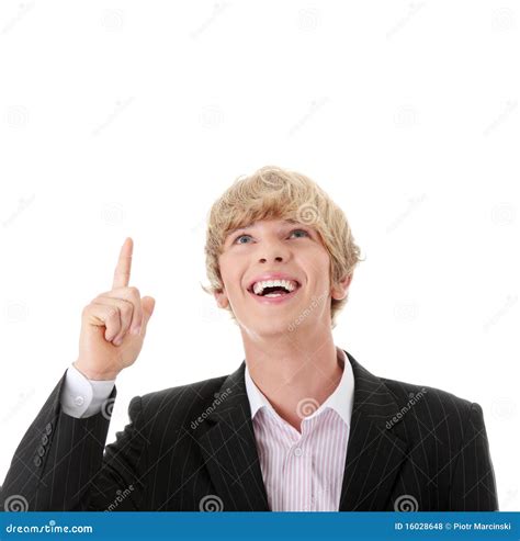 pointing  stock photo image  expression businessman