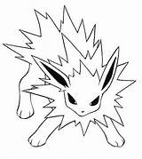 Jolteon Coloringareas Eevee 1885 Kidsplaycolor sketch template