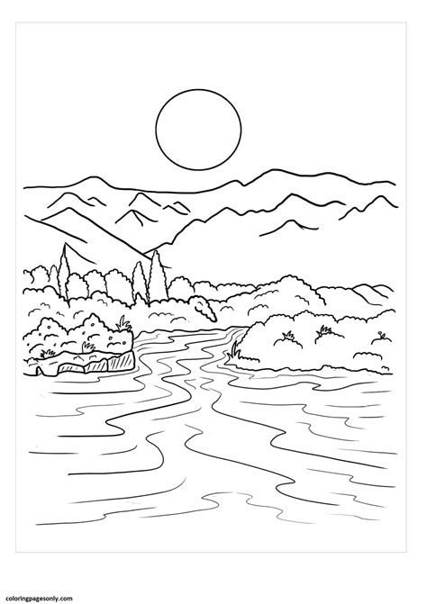 rivers coloring pages  printable coloring pages