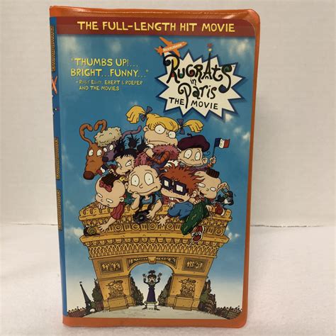 nickelodeon  rugrats  paris  vhs video tape tested works comments