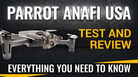 parrot anafi usa comprehensive review  test youtube