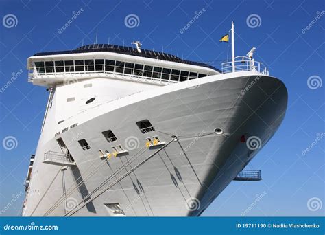 aft  white cruise ship stock photo image