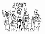 Animatronics Animatroniki Mytopkid Darmo Wydrukuj Główni Bohaterowie sketch template