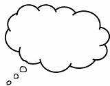 Thought Bubbles Printable Clipart Clip sketch template