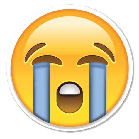 high quality crying emoji clipart single transparent png