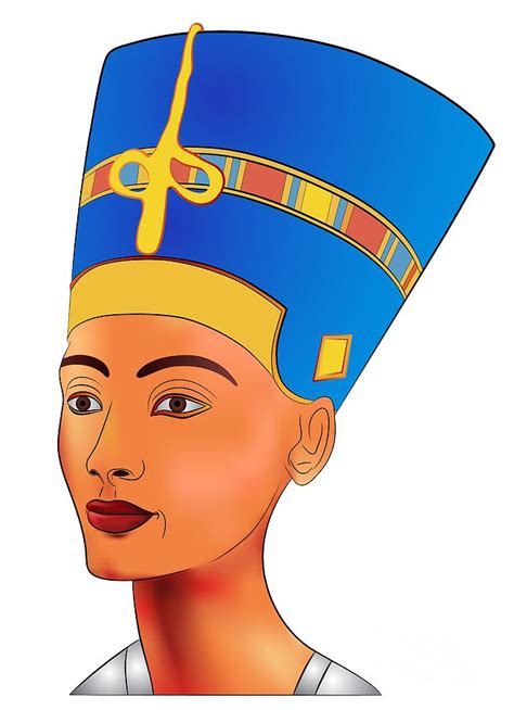 Nefertiti Queen Of Ancient Egypt Digital Art By Michal