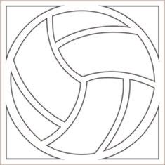 printable volleyball cut outs craft ideas pinterest