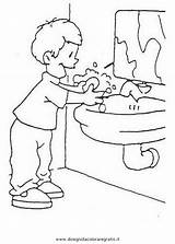 Waschen Igiene Regole Malvorlagen Malvorlage Misti Kategorien sketch template