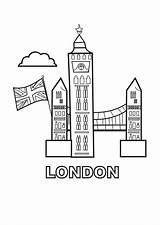 London Coloring Pages Streets Template sketch template