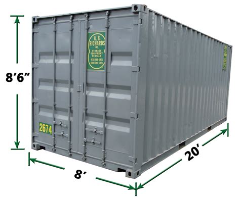 height  standard shipping container