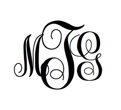 monogramsbym  monogram font