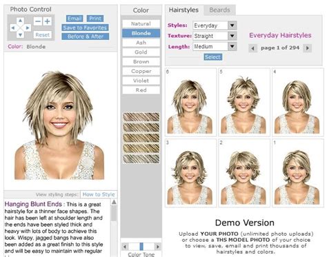 virtual hairstyles hair imaging makeover software simulador de