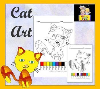 color  code cat coloring activities color activities literacy