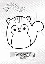 Squishmallows Sawyer Xcolorings sketch template