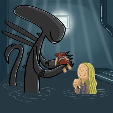 Xenomorph Becomes The Alien Next Door In Adorable