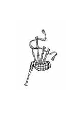 Coloring Pages Bagpipes Instruments Printable sketch template