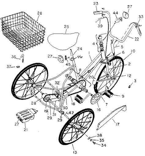 sears adult tricycle parts model  sears partsdirect