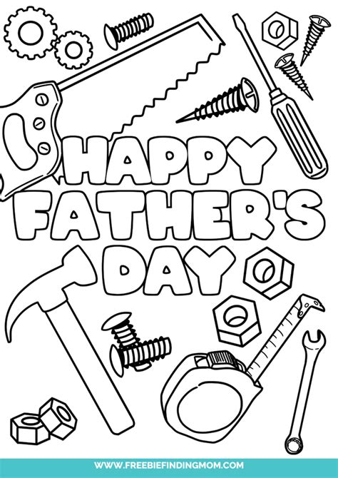 happy fathers day coloring pages freebie finding mom