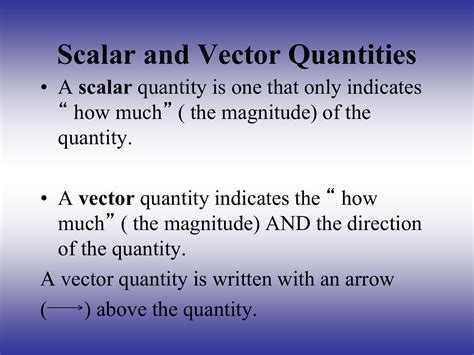 scalar  vector quantities