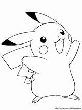 Pikachu Pokémon Sorride Disegnare Tenero Expressions sketch template