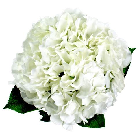 lacheln white hydrangea artificial silk flowers 5 big heads silk bunch