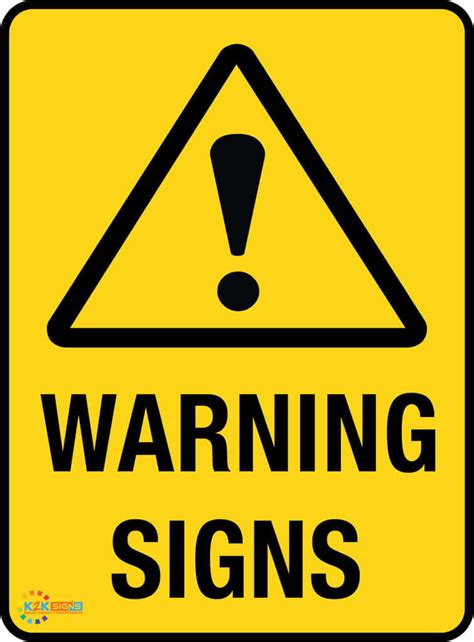 warning signs hazard warning signs  kk signs