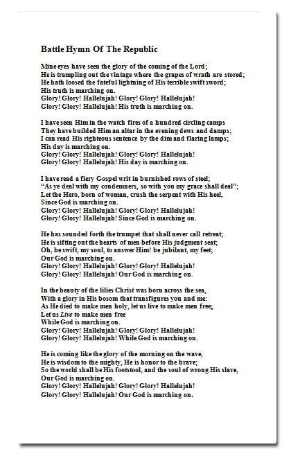 patriotic songs  kids   printable lyrics tedy printable