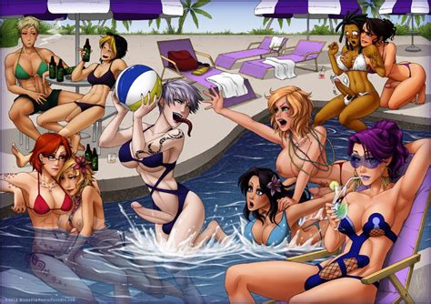 futa pool party mey mey and ell hentai pics sorted by