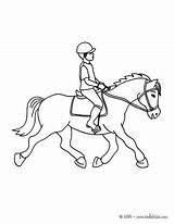 Horse Coloring Pages Rider Printable Print Riding Colouring Getcolorings Color sketch template