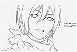 Noragami Yato Drawing Easy Pages Coloring Pngkey sketch template