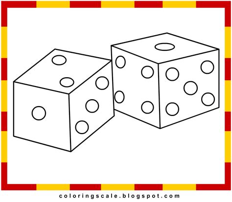 coloring pages printable  kids dice coloring pages  kids
