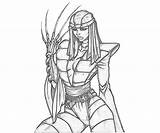 Lady Alliance Marvel Ultimate Deathstrike Coloring Pages Ability Another sketch template