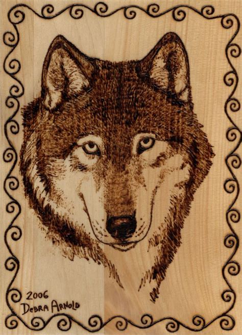 woodburning wolf portrait  debsden  deviantart wood burning stencils wood burning