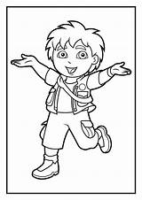 Coloring Diego Pages Dora Printable Colouring Color Cartoon Kids Print Printables Related Posts sketch template